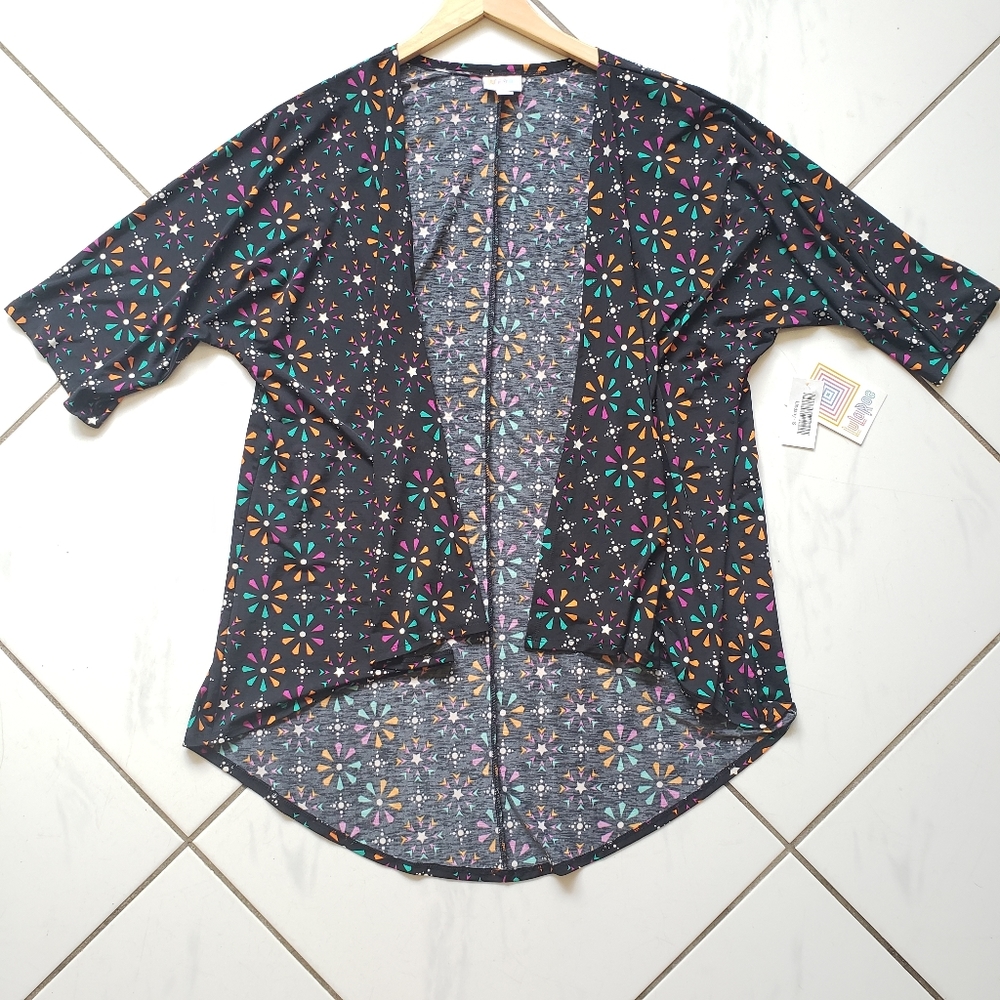 Lularoe 💜 NEW Kimono Cardigan Geometric Floral